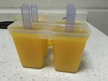Make Orange popsicle step 4