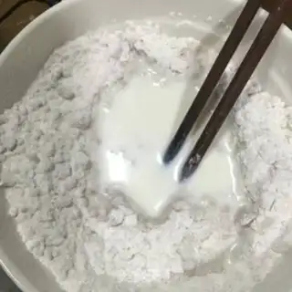 Make Snack rice cake step 4