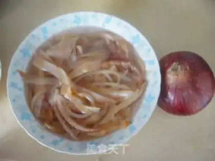 Make Pepper onion squid shaving step 0