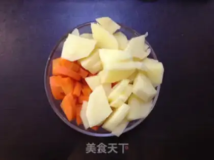 Make Potato carrots step 1