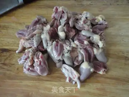 Make Barbecue fried chicken heart step 1