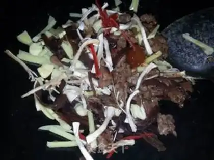 Make Three pieces of beef step 7