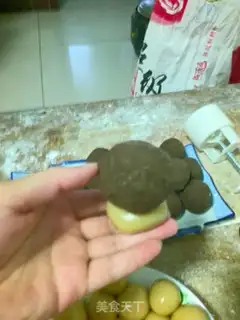Make Green Bean Mooncake step 6