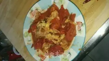 Make Tomato fried eggs step 9