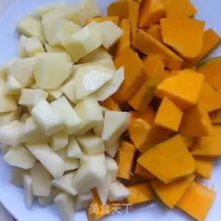 Make Pumpkin mashed potatoes step 1