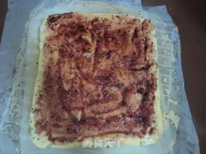 Make High pink sesame cake rolls step 15