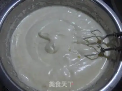 Make raisin sponge cake step 3
