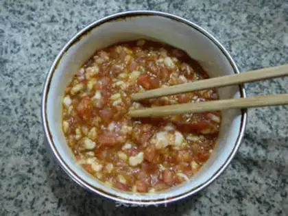 Make Eggs, pork, tofu step 5