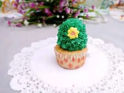 Make Spam plant cupcakes step 28