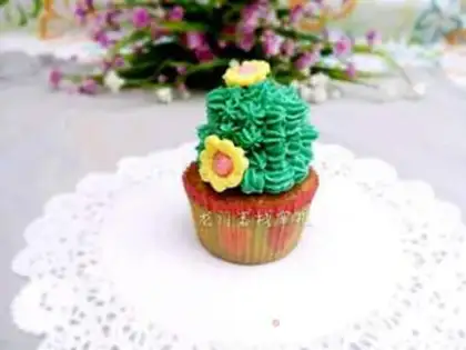 Make Spam plant cupcakes step 29