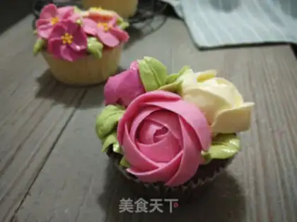 Make A bouquet cake step 17