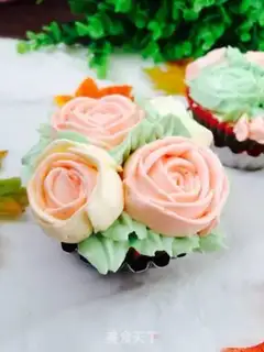 Make Korean cup cake step 16