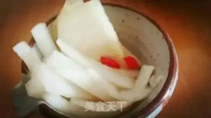 Make A simple version of radish pickles step 4