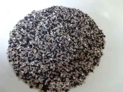 Make Black sesame rice step 1
