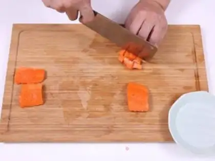Make Kang-ding salmon rice step 2