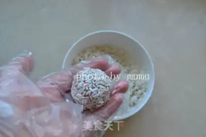 Make Steam rice round step 6