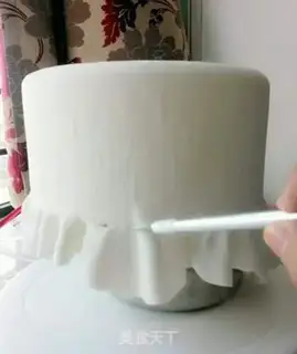 Make Wedding cake -- the European dress step 3