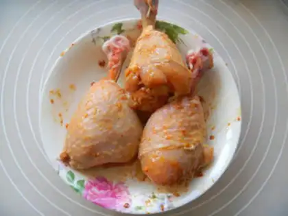 Make Gold chicken leg step 3