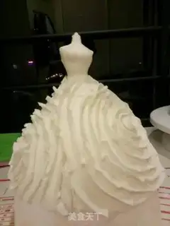 Make Wedding cake -- the European dress step 10