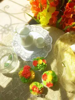 Make A flower cupcake step 29