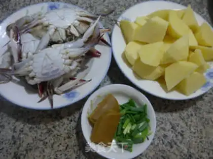 Make Crab potato soup step 0