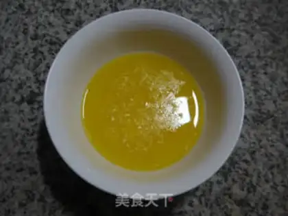 Make Corn-faced sponge cake step 1