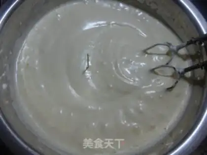 Make Corn-faced sponge cake step 3