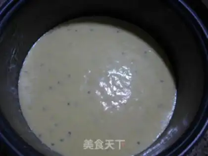 Make Corn-faced sponge cake step 9