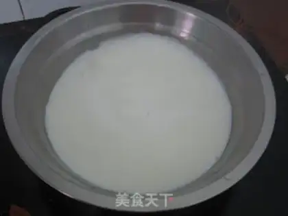 Make Homemade rose milk tea step 4