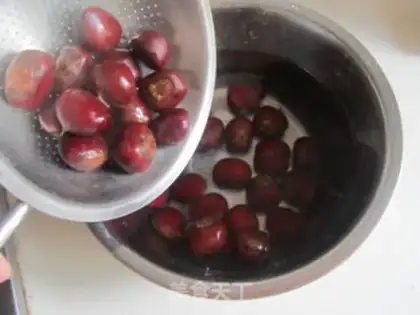 Make Chestnut red meat step 1