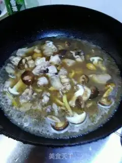 Make Chicken stew mushrooms step 7