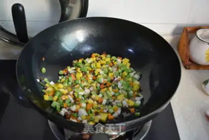 Make Shrimp rice step 4