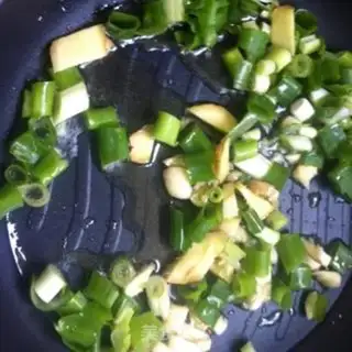 Make Fried silk step 2