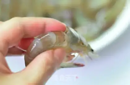 Make Steam shrimp step 1