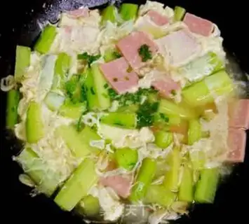 Make cucumber ham and egg soup step 5