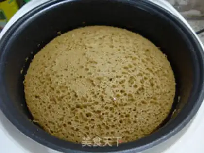 Make Coffee sponge cake step 12