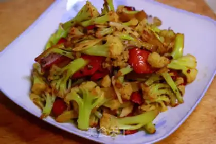 Make Scrambled organic flowers step 4