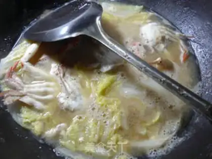 Make Egg yolk salad cake step 1