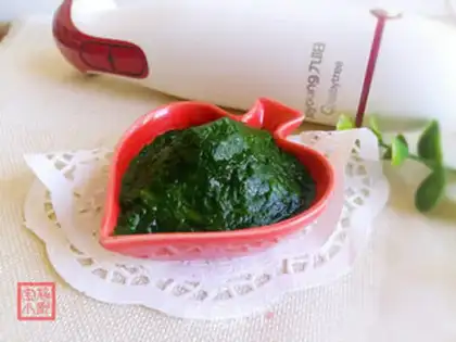 Make Homemade spinach mud step 7