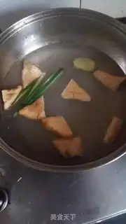 Make Duck blood fan soup step 1