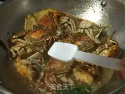 Make Crabs in the sauce step 17