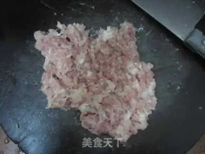 Make Squeeze meat without steaming tofu step 1