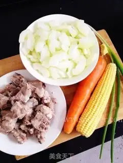 Make Corn steak soup step 0