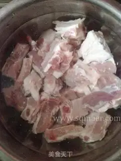 Make Corn steak soup step 1