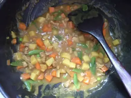 Make Curry rice step 7