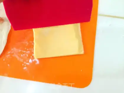 Make Cheese ham onion pancakes step 13