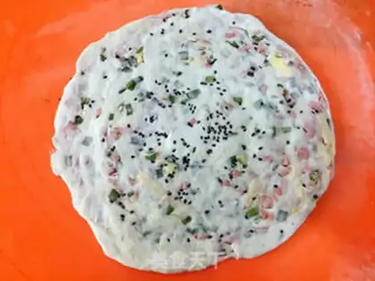 Make Cheese ham onion pancakes step 19