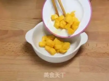 Make A milk mango egg step 2