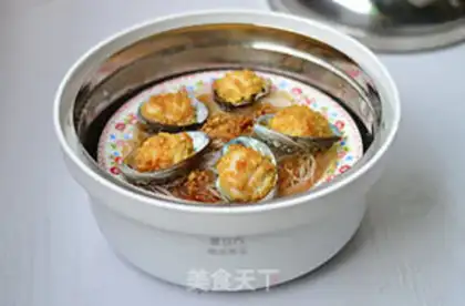 Make Garlic fans steam abalone step 7