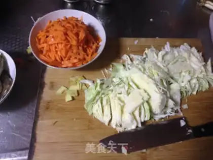 Make Shrimp fried fans step 1